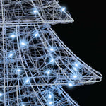 Juletre Med 100 Led Kaldhvit 120 Cm Akryl