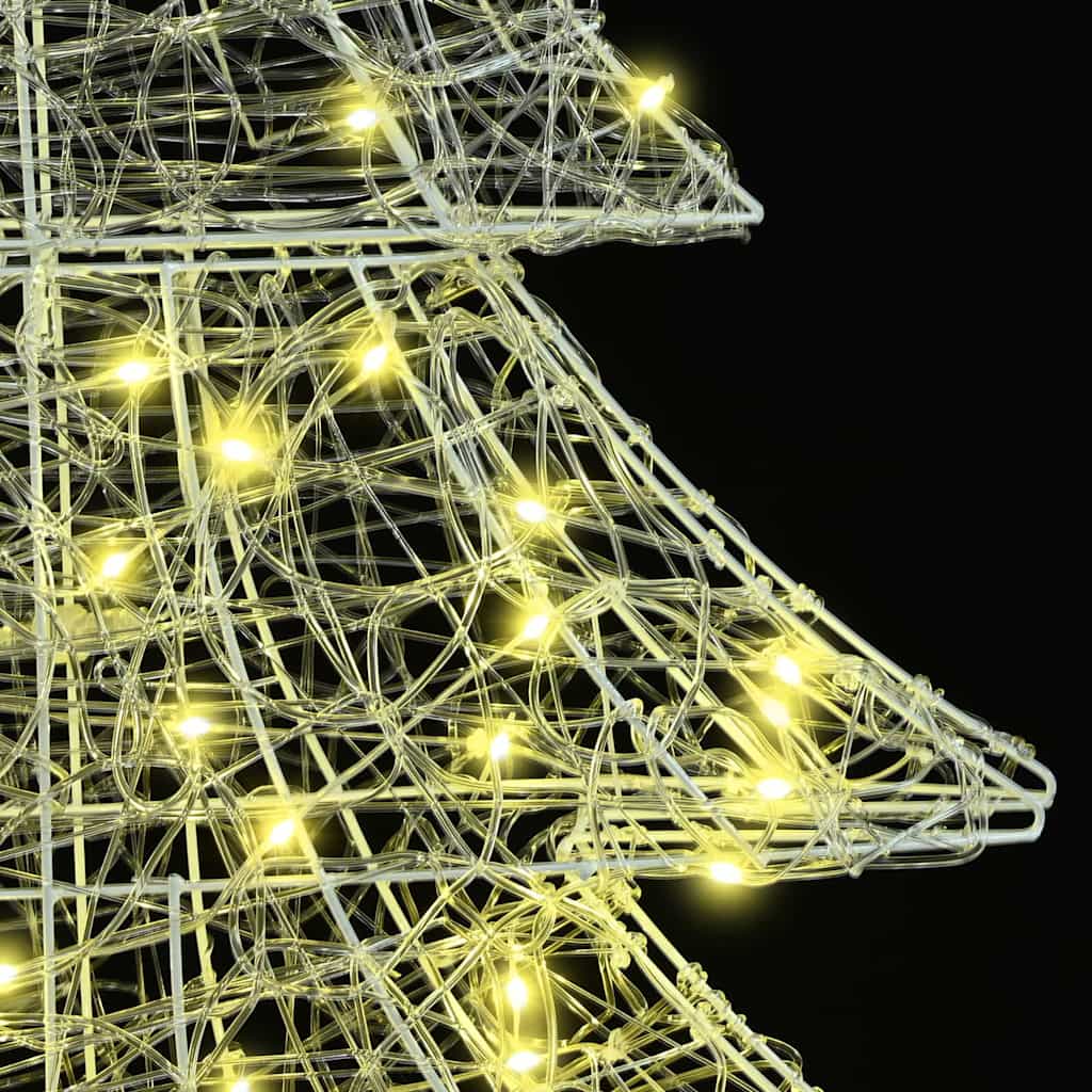 Juletre Med 160 Led Varmhvit 150 Cm Akryl