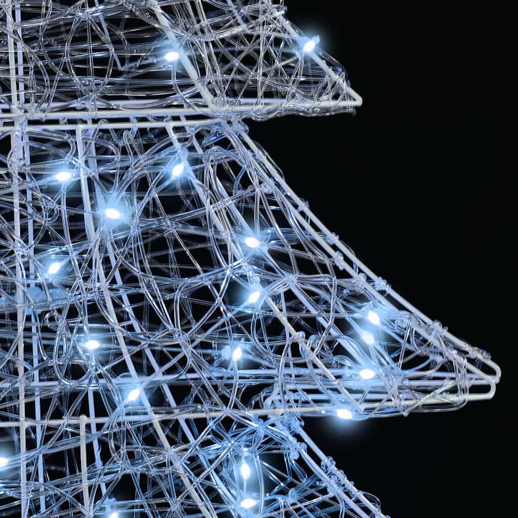 Juletre Med 160 Led Kaldhvit 150 Cm Akryl