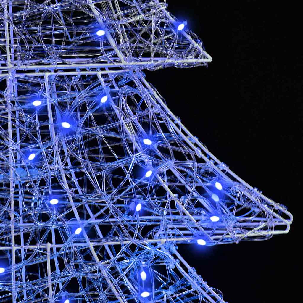 Juletre Med 160 Led Blå 150 Cm Akryl