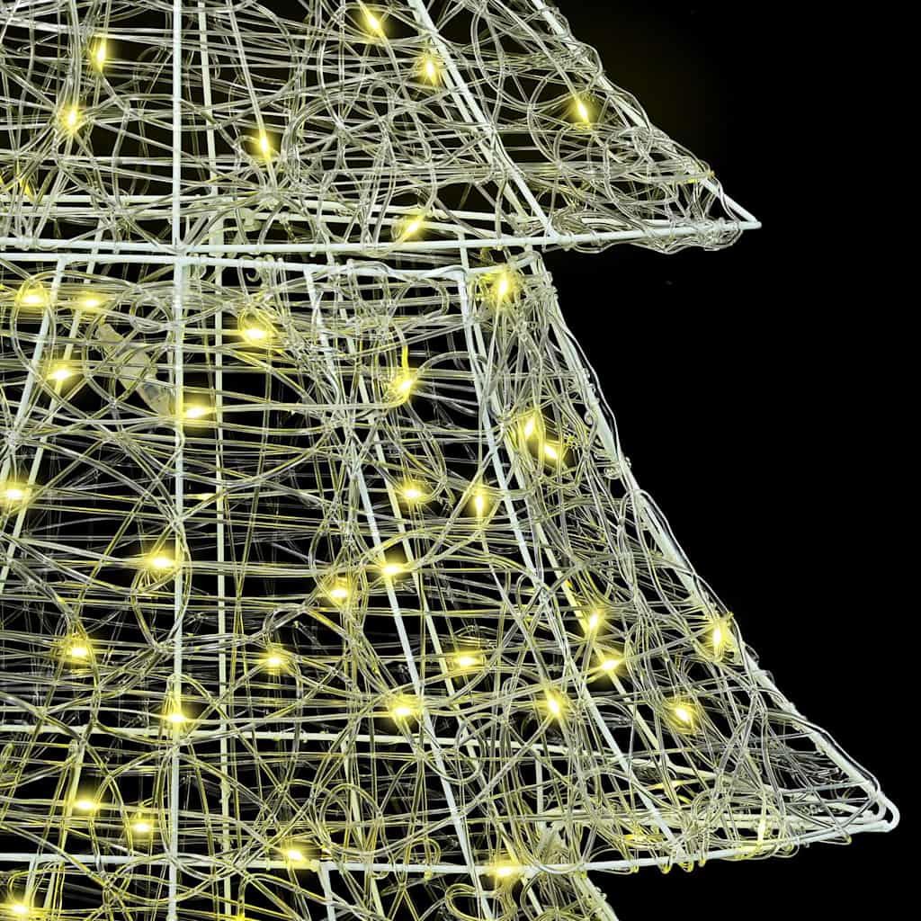 Juletre Med 240 Led Varmhvit 180 Cm Akryl