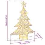 Juletre Med 120 Led Varmhvit 120 Cm Pet