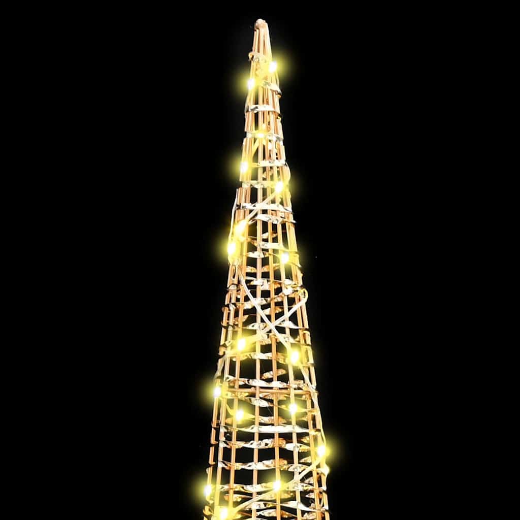 Juletre Med 90 Led 3 Pcs Varmhvit 20 X 20 X 80 Cm Pet