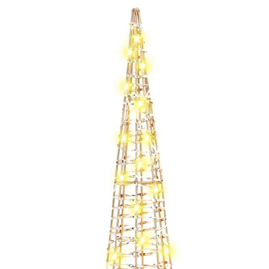 Juletre Med 90 Led 3 Pcs Varmhvit 20 X 20 X 80 Cm Pet