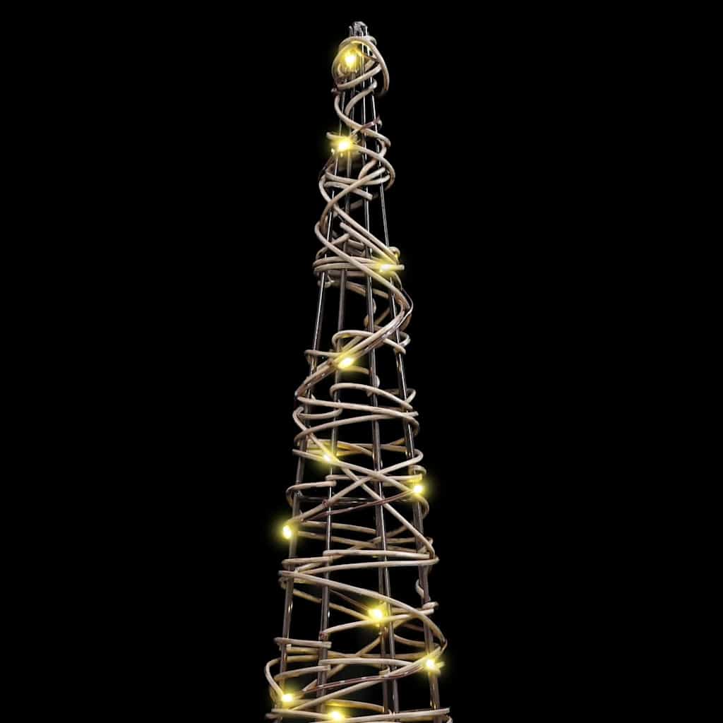 Juletre Med 90 Led 3 Pcs Varmhvit 20 X 20 X 80 Cm Rotting