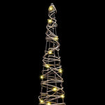 Juletre Med 90 Led 3 Pcs Varmhvit 20 X 20 X 80 Cm Rotting