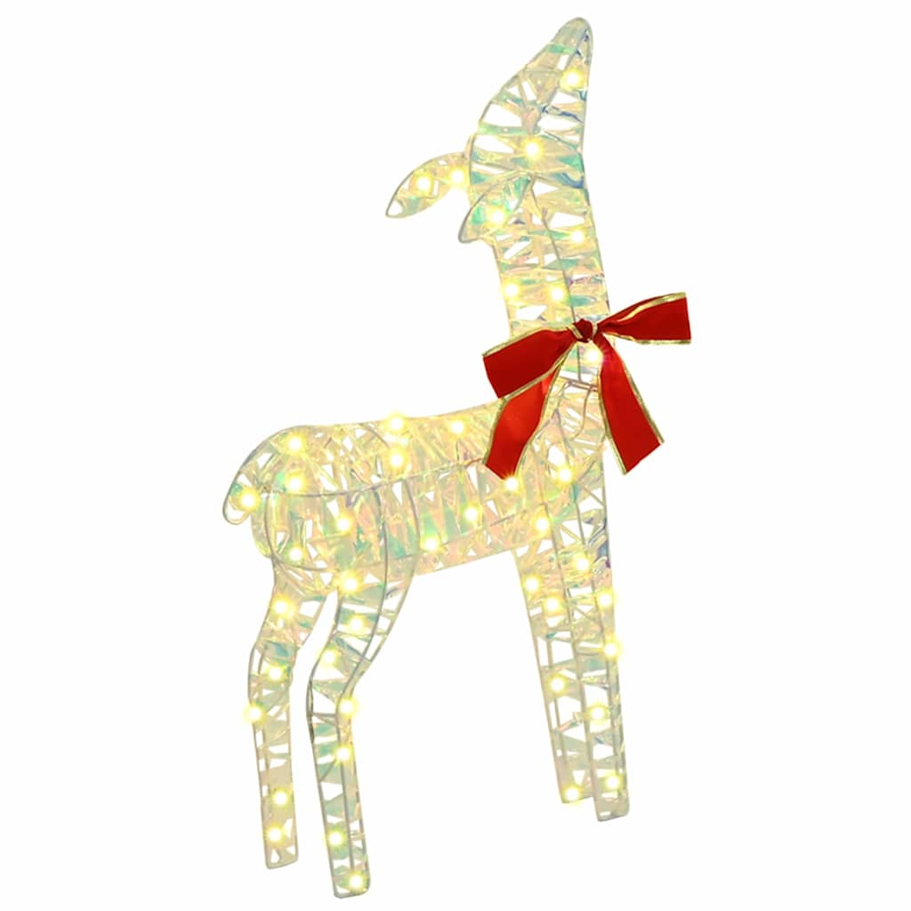 Reinsdyrfamilie Med 300 Led 3 Pcs Varmhvit 67 X 26 X 127 Cm Pet