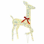 Reinsdyrfamilie Med 300 Led 3 Pcs Varmhvit 67 X 26 X 127 Cm Pet