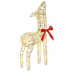 Reinsdyrfamilie Med 300 Led 3 Pcs Varmhvit 67 X 26 X 127 Cm Pet