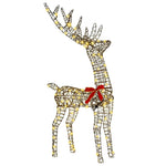 Reinsdyrfamilie 3 Pcs Varmhvit 67 X 26 X 127 Cm Rotting