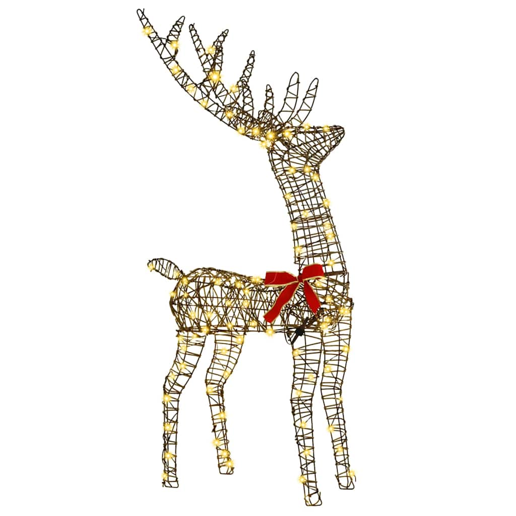 Reinsdyrfamilie 3 Pcs Varmhvit 67 X 26 X 127 Cm Rotting