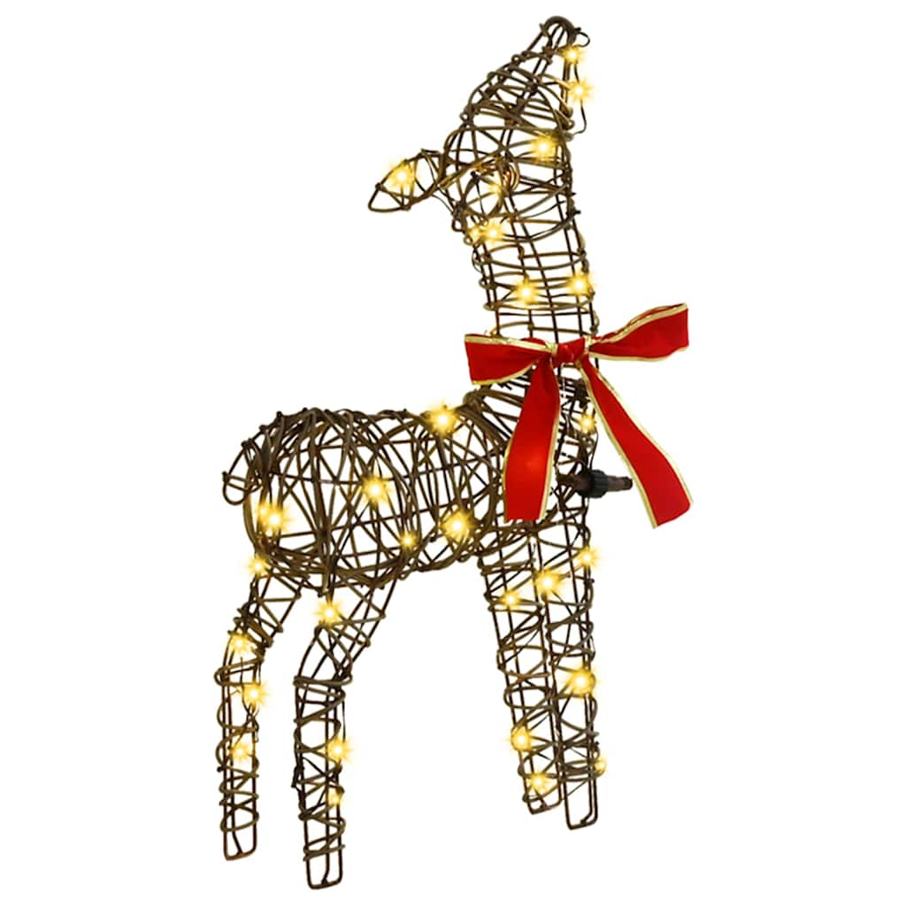 Reinsdyrfamilie 3 Pcs Varmhvit 67 X 26 X 127 Cm Rotting