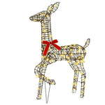 Reinsdyrfamilie 3 Pcs Varmhvit 67 X 26 X 127 Cm Rotting