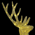 Reinsdyrfamilie 3 Pcs Varmhvit 68 X 26 X 127 Cm Stoff