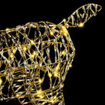 3D Reinsdyr Med 140 Led Varmhvit 128 Cm Pet