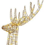 3D Reinsdyr Med 250 Led Varmhvit 180 Cm Pet