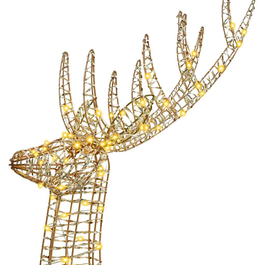 3D Reinsdyr Med 250 Led Varmhvit 180 Cm Pet