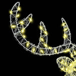 Rudolf Hode Med 140 Led Varmhvit 60 Cm Akryl