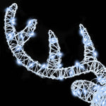 Rudolf Hode Med 140 Led Kaldhvit 60 Cm Akryl