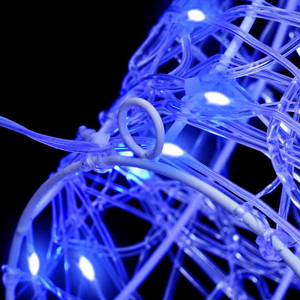 Rudolf Hode Med 140 Led Blå 60 Cm Akryl