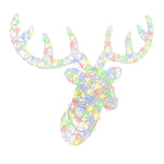 Rudolf Hode Med 140 Led Fargerik 60 Cm Akryl