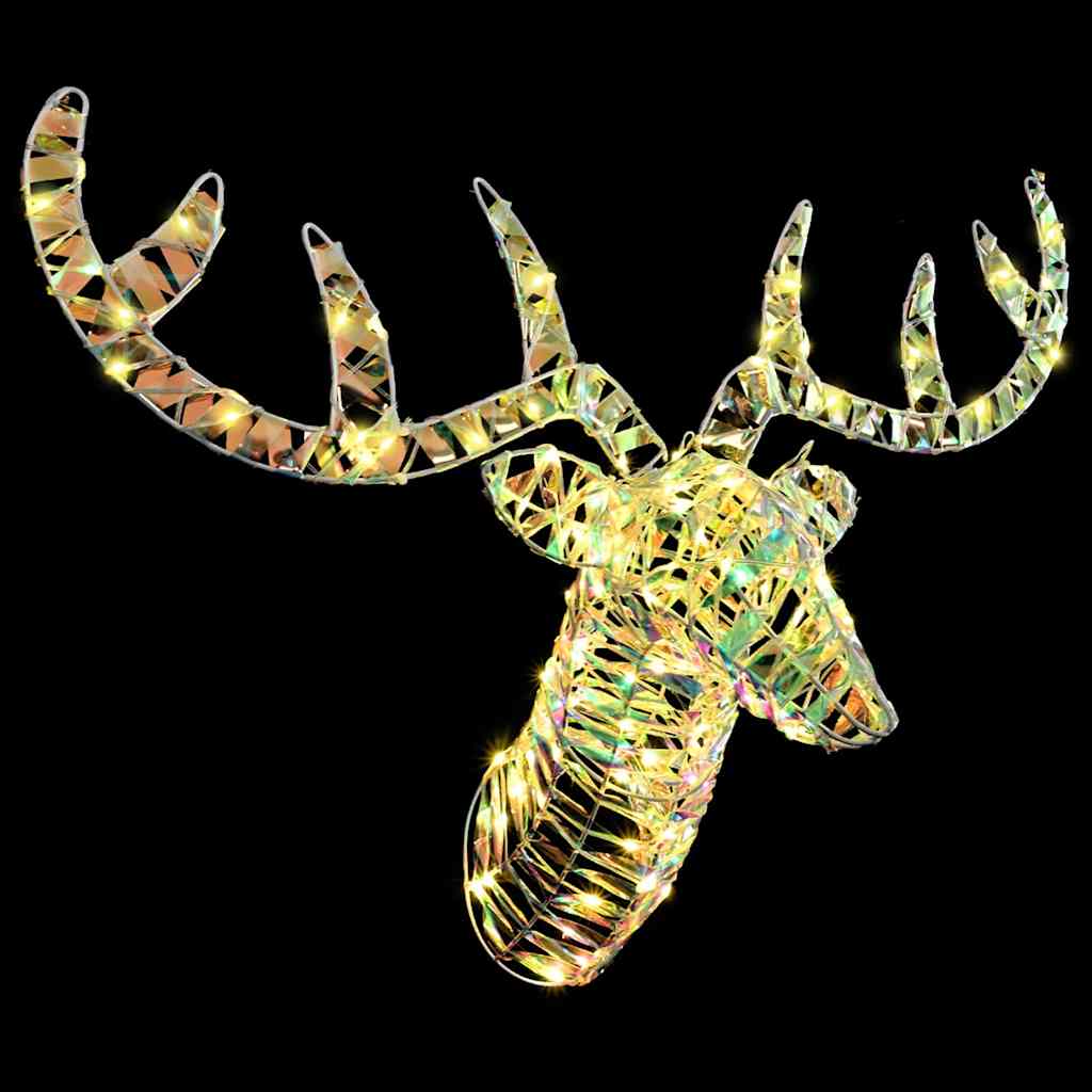 Reinsdyr Trekke Slede Med 140 Led Varmhvit 60 Cm Pet