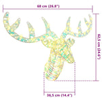 Reinsdyr Trekke Slede Med 140 Led Varmhvit 60 Cm Pet