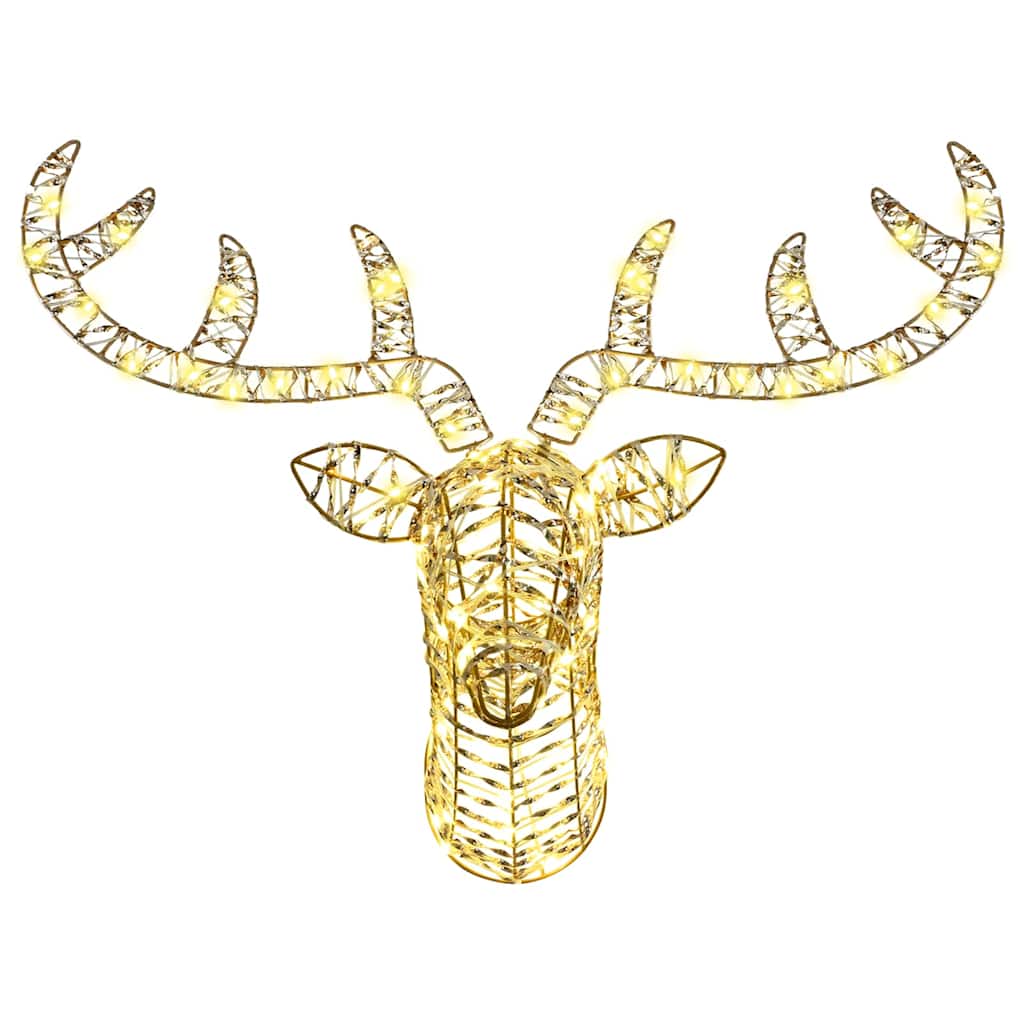 Reinsdyr Trekke Slede Med 140 Led Varmhvit 60 Cm Pet