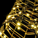 Reinsdyr Trekke Slede Med 140 Led Varmhvit 60 Cm Rotting