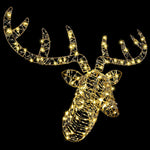 Reinsdyr Trekke Slede Med 140 Led Varmhvit 60 Cm Rotting