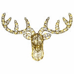 Reinsdyr Trekke Slede Med 140 Led Varmhvit 60 Cm Rotting