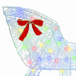 Reinsdyr Trekke Slede Fargerik 70 X 26 X 128,5 Cm Akryl