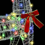 Reinsdyr Trekke Slede Fargerik 70 X 26 X 128,5 Cm Akryl