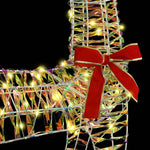 Reinsdyr Trekke Slede Varmhvit 70 X 26 X 128,5 Cm Pet