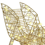 Reinsdyr Trekke Slede Varmhvit 70 X 26 X 128,5 Cm Pet