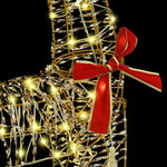 Reinsdyr Trekke Slede Varmhvit 70 X 26 X 128,5 Cm Pet