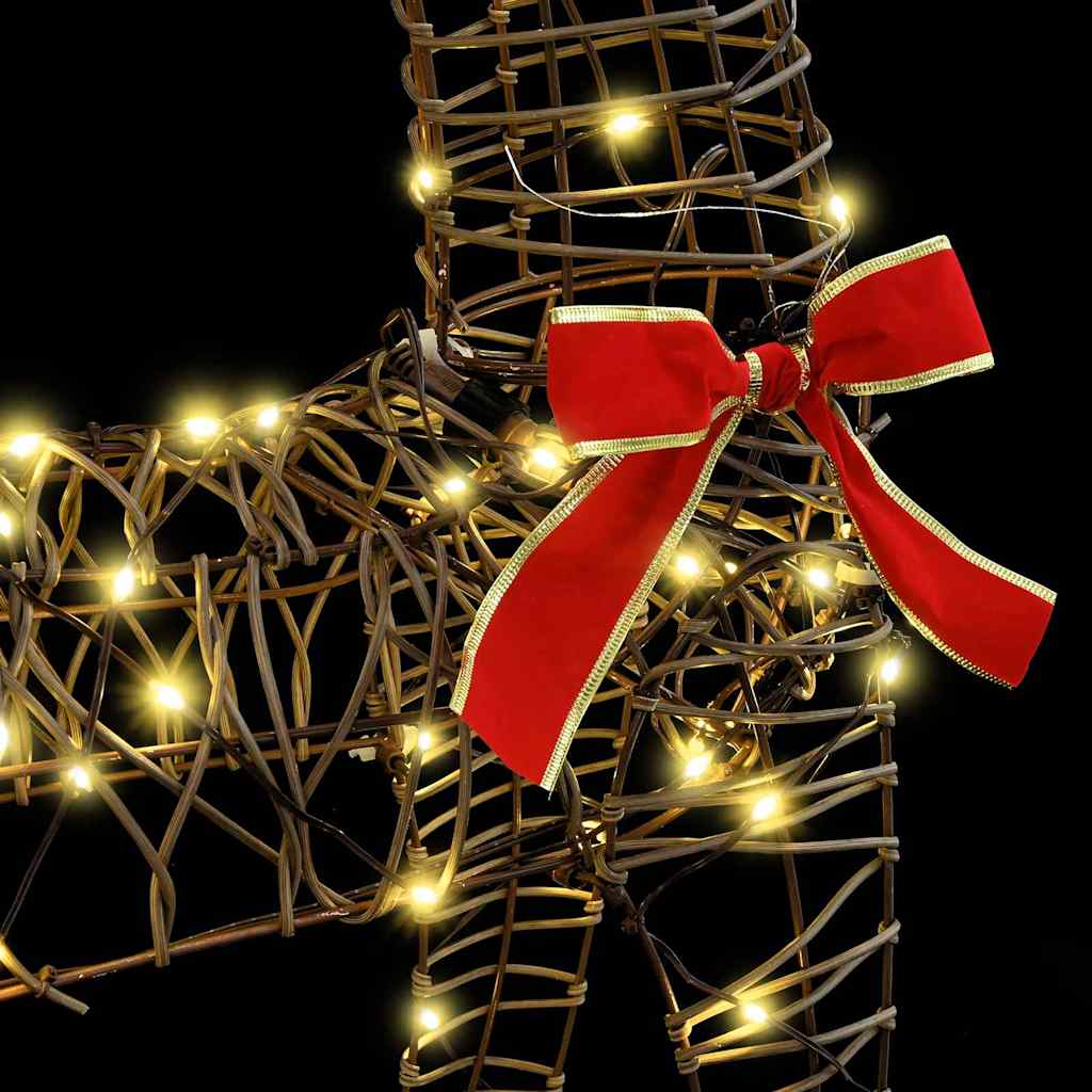 Reinsdyr Trekke Slede Varmhvit 70 X 26 X 128,5 Cm Rotting