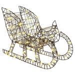 Reinsdyr Trekke Slede Varmhvit 70 X 26 X 128,5 Cm Rotting