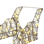 Reinsdyr Trekke Slede Varmhvit 52.5 X 28 X 32.5 Cm Rotting