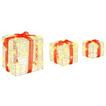 Gaveeske Med 60 Led 3 Pcs Varmhvit 20 X 20 X 20 Cm Akryl