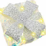 Gaveeske Med 60 Led 3 Pcs Varmhvit 20 X 20 X 20 Cm Pet