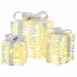 Gaveeske Med 60 Led 3 Pcs Varmhvit 20 X 20 X 20 Cm Pet