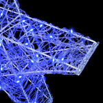 3D Stjerne Med 50 Led Blå 55 X 53,5 X 10 Cm Akryl