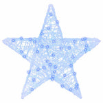 3D Stjerne Med 50 Led Blå 55 X 53,5 X 10 Cm Akryl