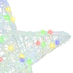 3D Stjerne Med 50 Led Flerfarget 55 X 53,5 X 10 Cm Akryl