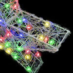 3D Stjerne Med 50 Led Flerfarget 55 X 53,5 X 10 Cm Akryl