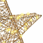 3D Stjerne Med 50 Led Varmhvit 55 X 52.5 X 9 Cm Pet