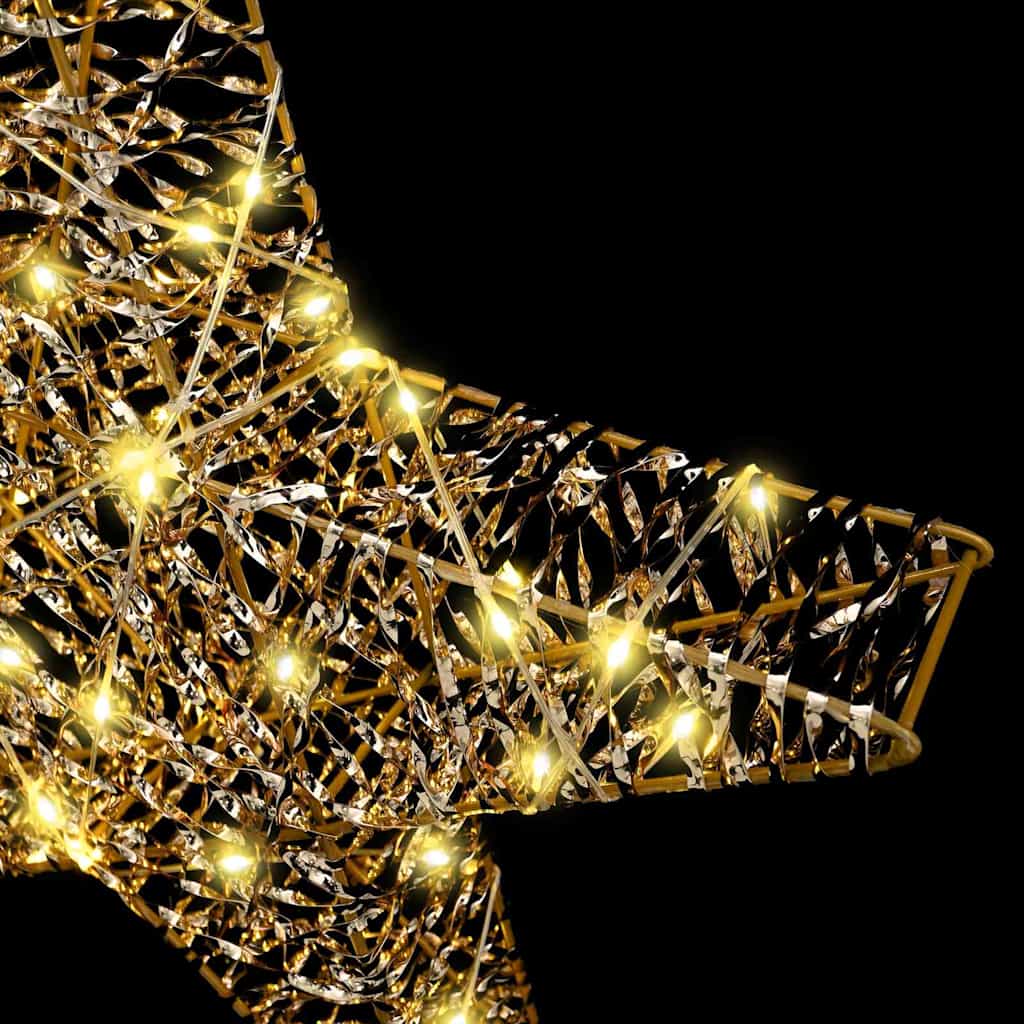 3D Stjerne Med 50 Led Varmhvit 55 X 52.5 X 9 Cm Pet