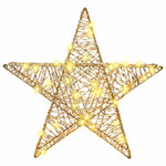 3D Stjerne Med 50 Led Varmhvit 55 X 52.5 X 9 Cm Pet