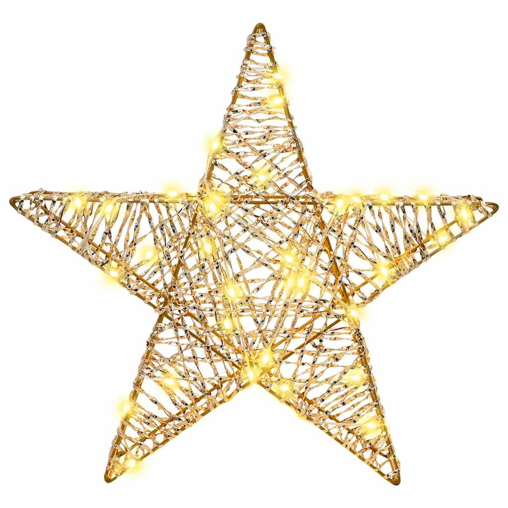 3D Stjerne Med 50 Led Varmhvit 55 X 52.5 X 9 Cm Pet